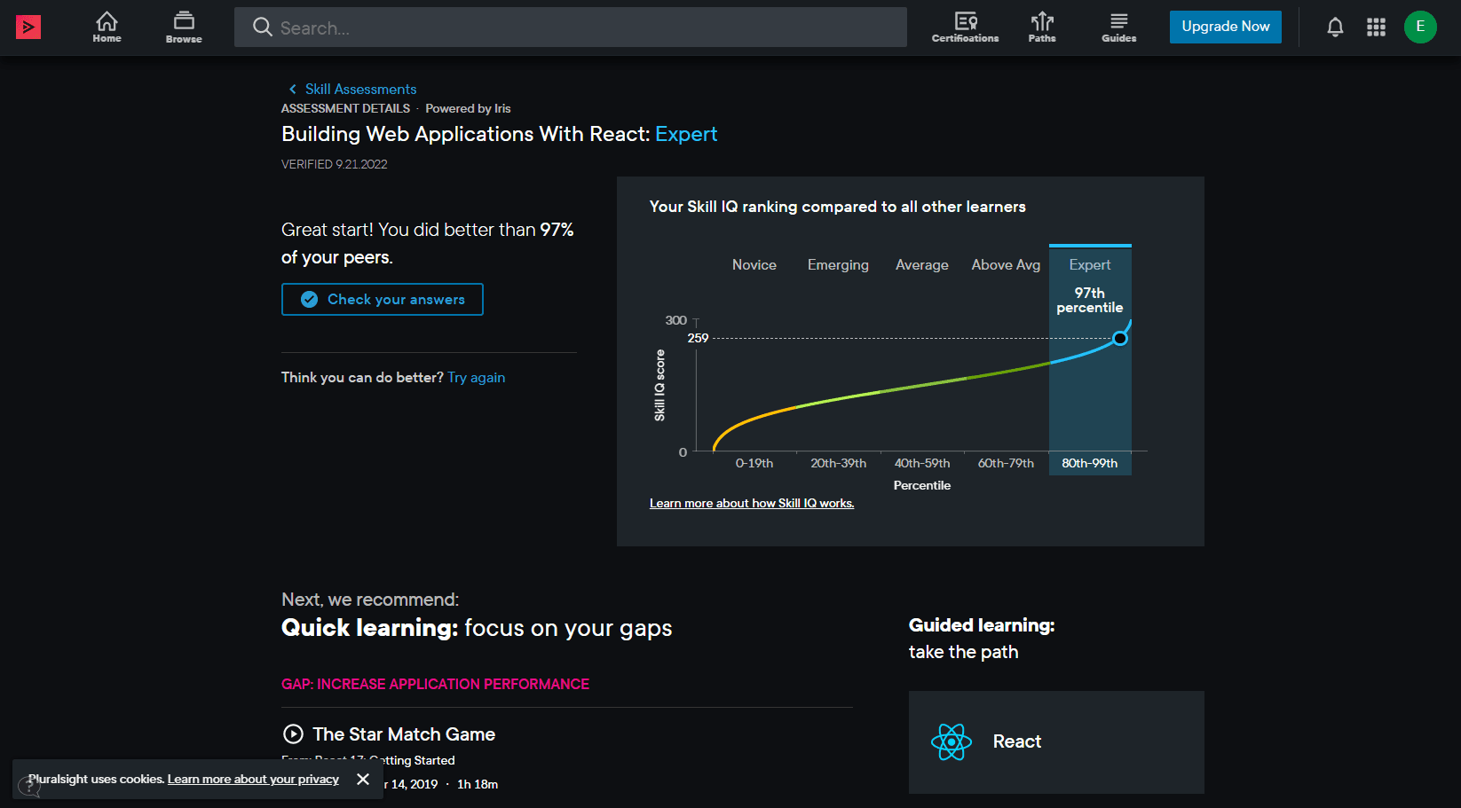 pluralsight reactjs report